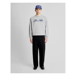 Sudadera con cuello redondo y logo Script