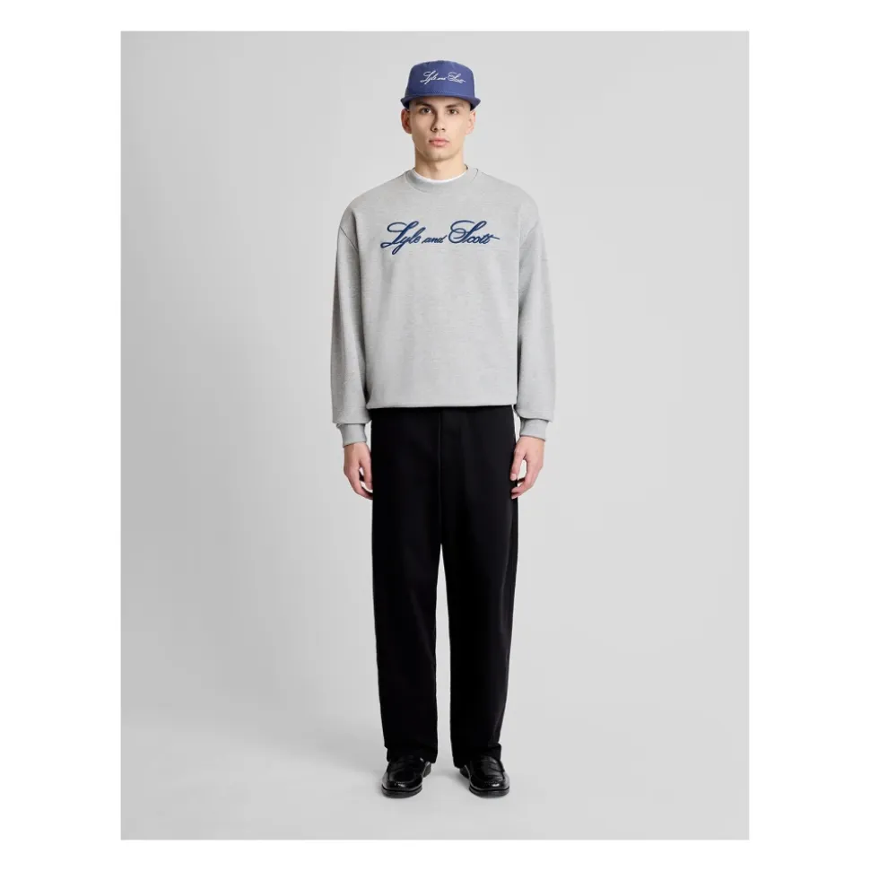Sudadera con cuello redondo y logo Script
