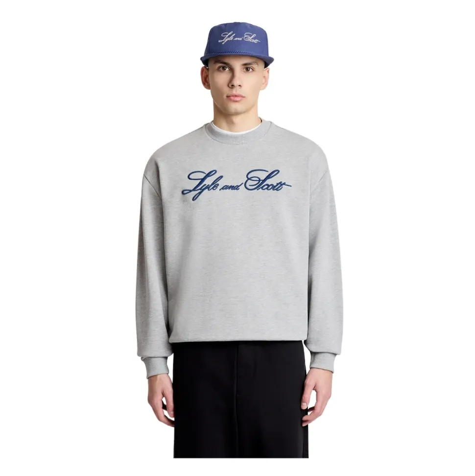 Sudadera con cuello redondo y logo Script