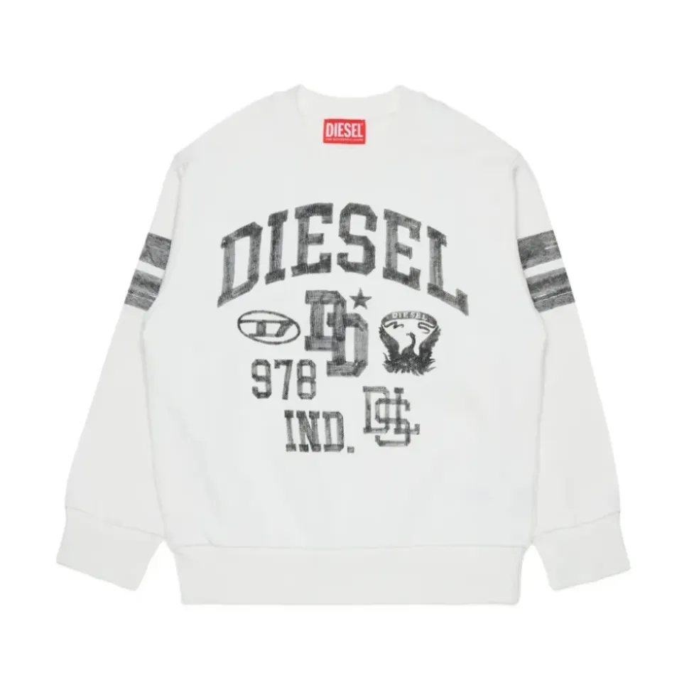 Sudadera con cuello redondo y logo