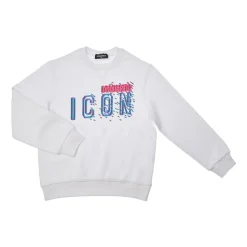 Sudadera con Cuello Redondo y Estampado Icono