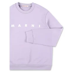 Sudadera con cuello redondo y estampado del logo