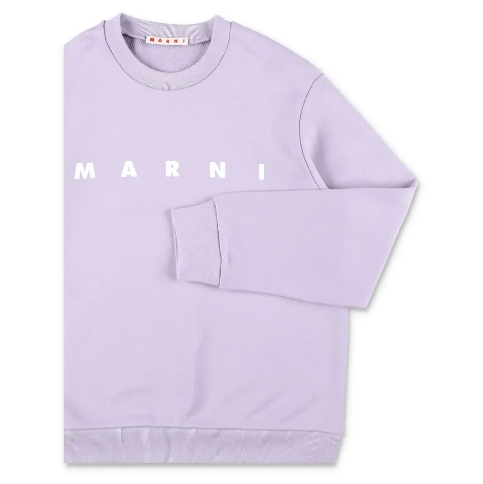 Sudadera con cuello redondo y estampado del logo