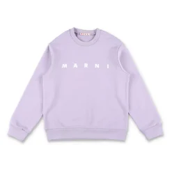 Sudadera con cuello redondo y estampado del logo