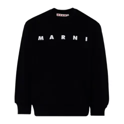Sudadera con Cuello Redondo y Estampado de Logo