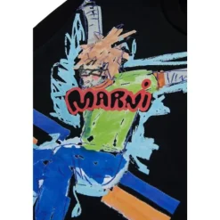 Sudadera con cuello redondo y estampado