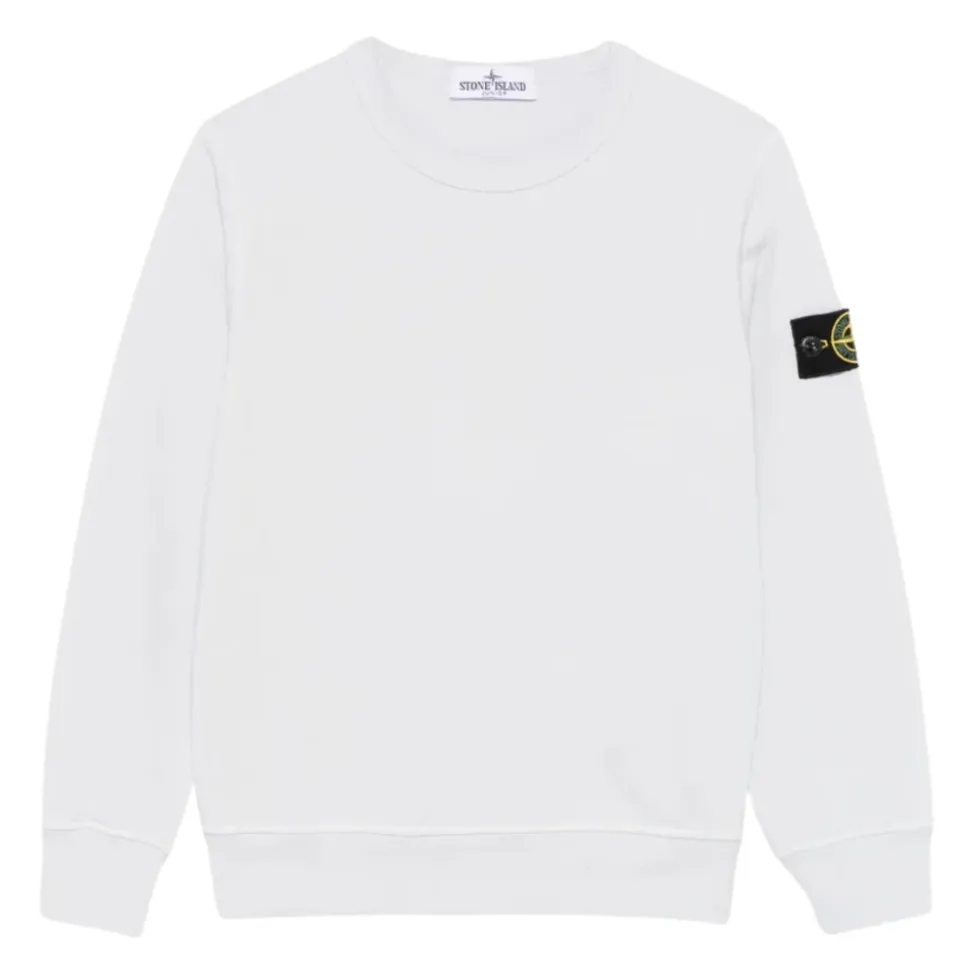 Sudadera con Cuello Redondo y Parche con Logo