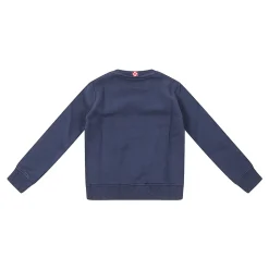 Sudadera con cuello redondo y ribetes acanalados
