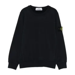 Sudadera con Cuello Redondo y Parche con Logo