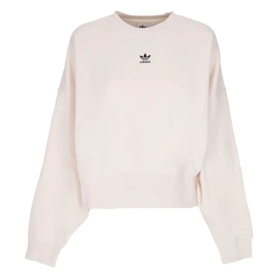 Sudadera Corta con Cuello Redondo Essentials
