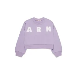 Sudadera Corta con Cuello Redondo