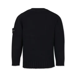 Sudadera de Algodón Azul con Parche de Logo