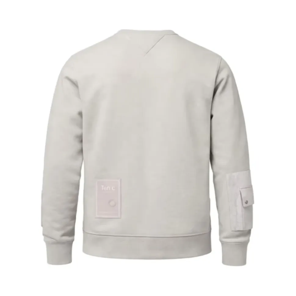 Sudadera de forro polar con teñido en prenda y ajuste fijo