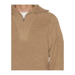 Sudadera de lana merino con cremallera