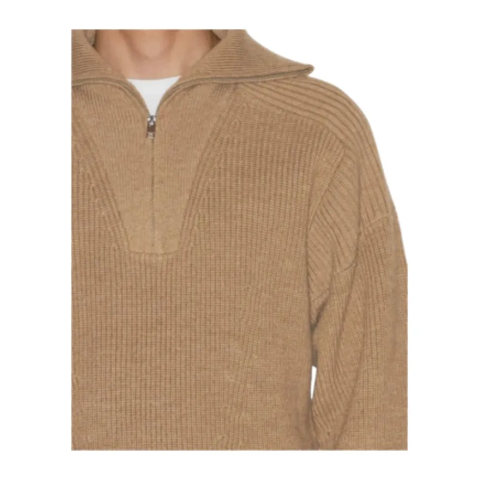 Sudadera de lana merino con cremallera
