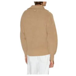 Sudadera de lana merino con cremallera