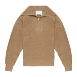 Sudadera de lana merino con cremallera