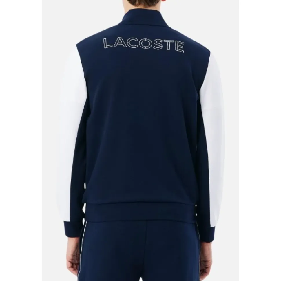 Sudadera deportiva con cremallera y bloques de color