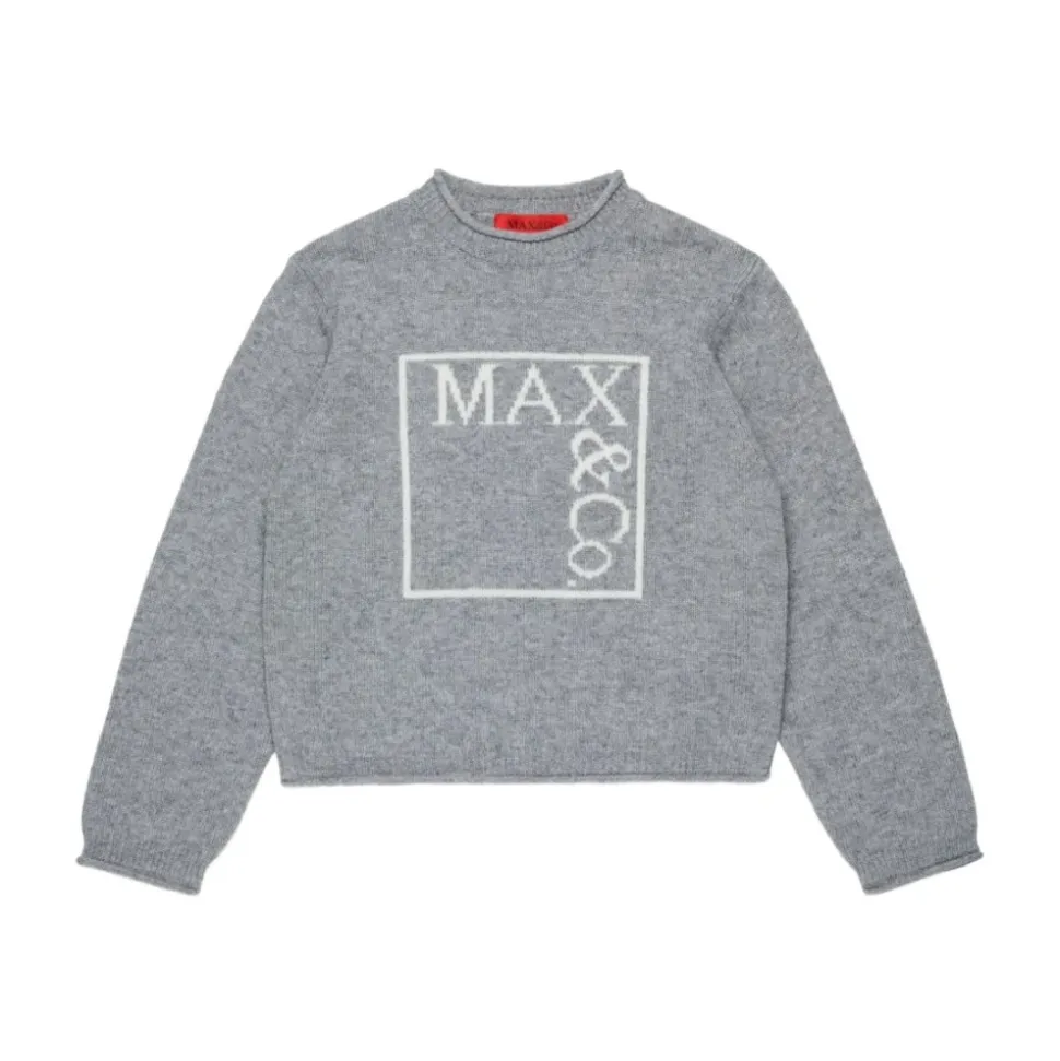 Sudadera Infantil con Logo Gris Claro