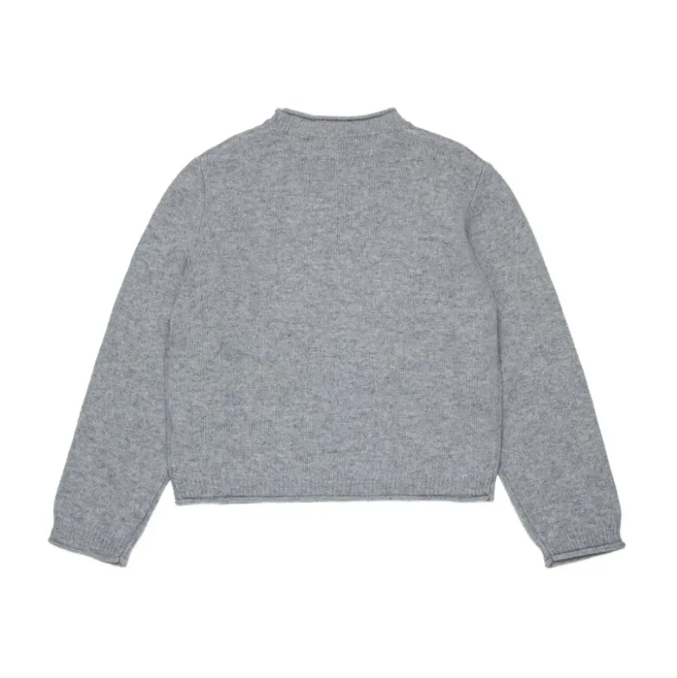 Sudadera Infantil con Logo Gris Claro