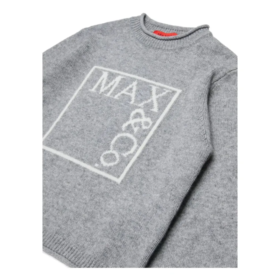 Sudadera Infantil con Logo Gris Claro