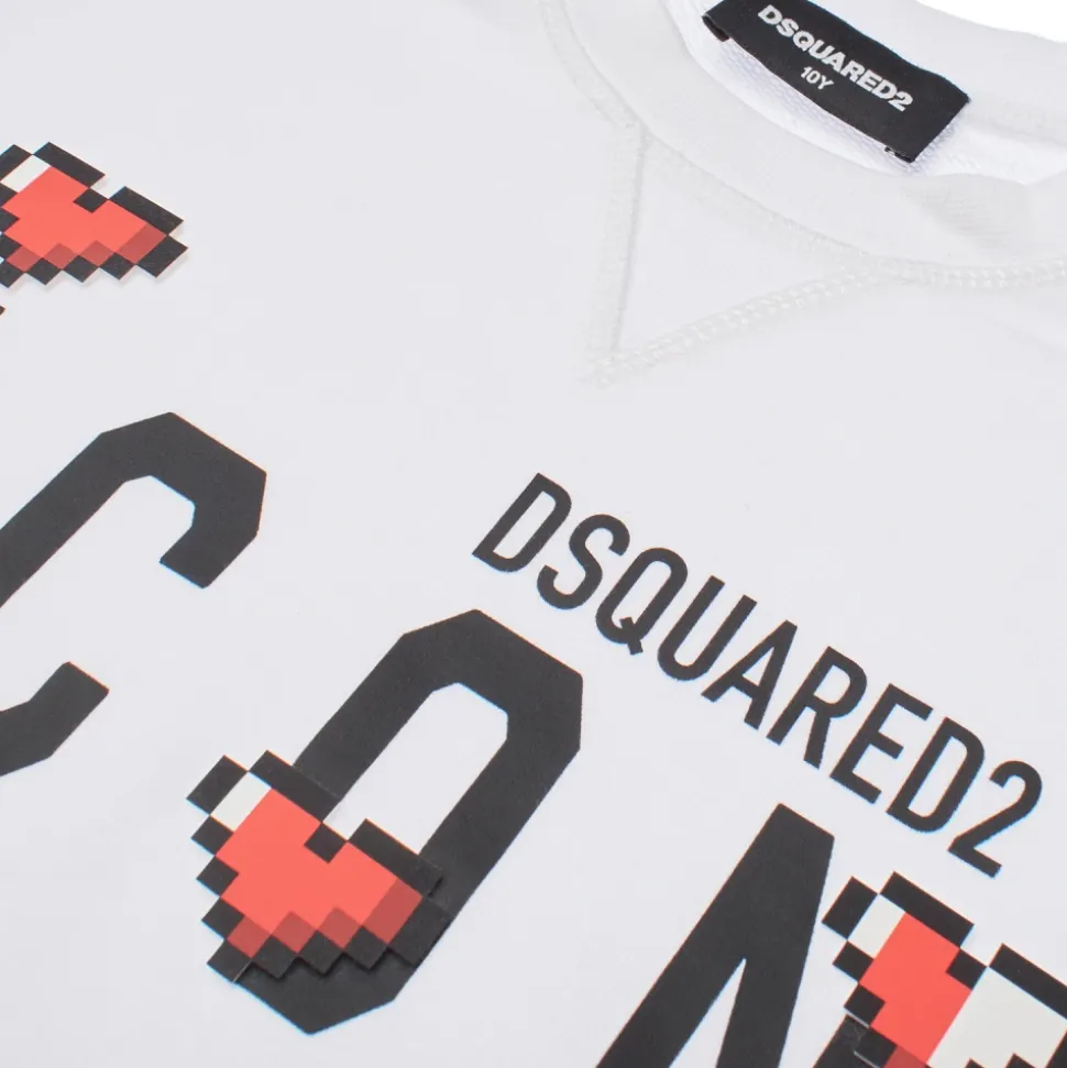 Sudadera Juvenil con Gráficos de Corazón