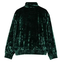 Sudadera Verde Niños Cremallera Terciopelo