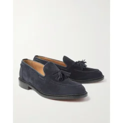 Suede Tassel Loafers