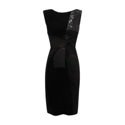 S23YBBBORMIO Vestido de Lentejuelas de Terciopelo