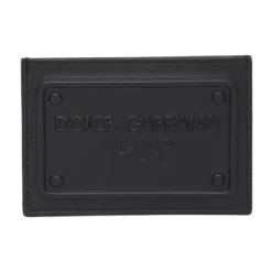 Tarjetero de Cuero Negro para Hombre