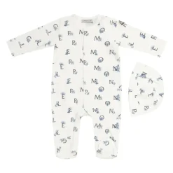 Teddy Bear Logo Print Cotton Set