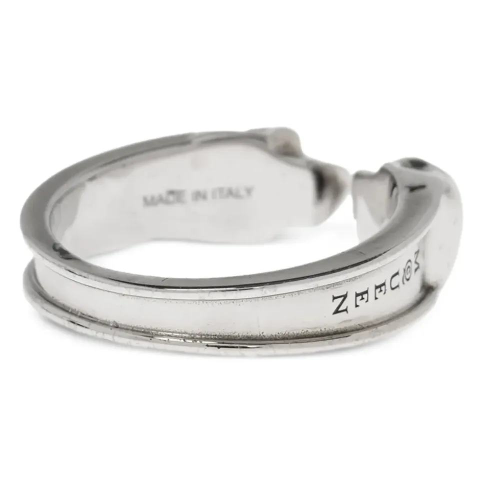 Thin Twin Skull Ring