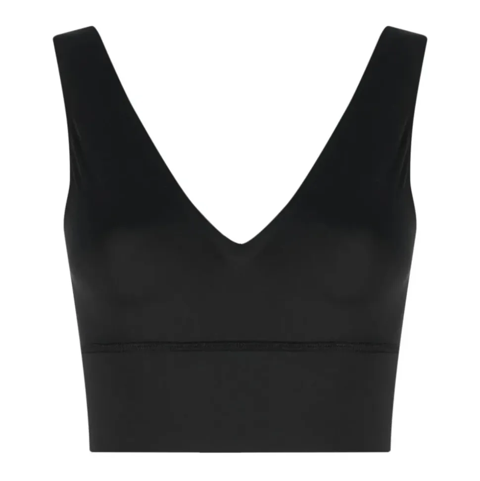 Top corto de tirantes con cuello en V