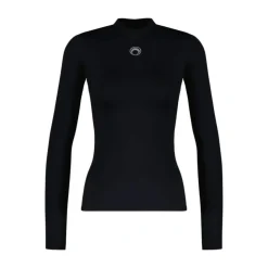 Top de cuello alto de punto con logo de luna y strass