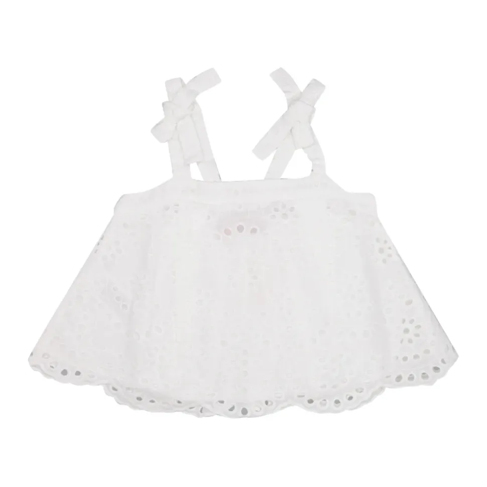 Top de Encaje Blanco