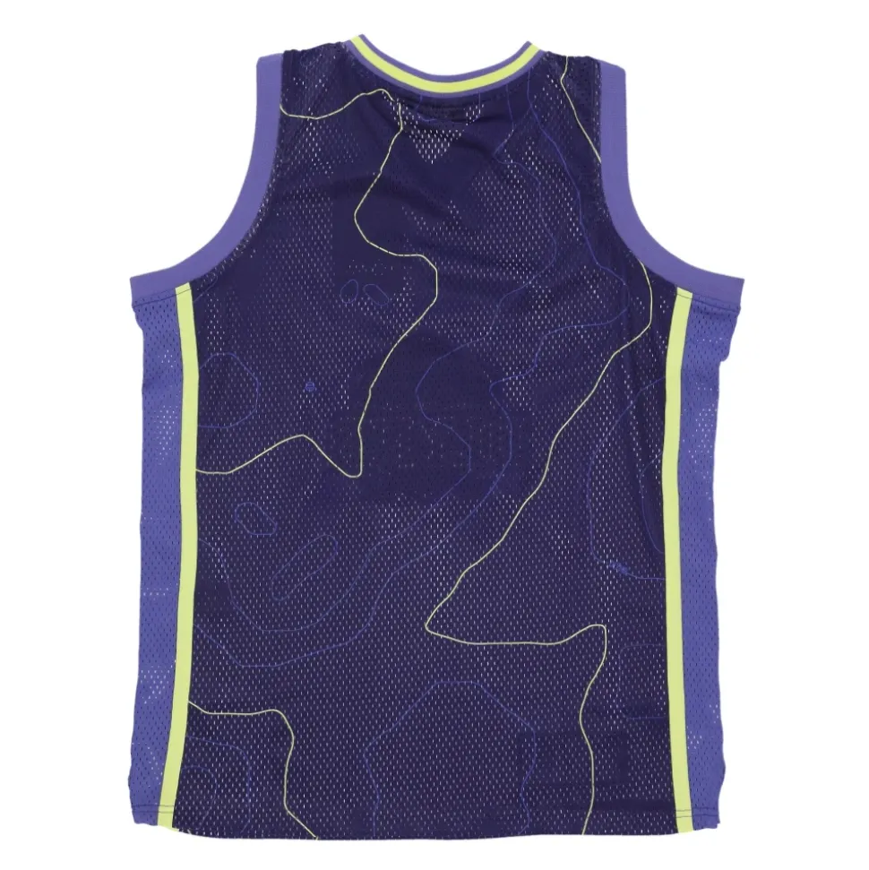 Top de Malla Estilo Baloncesto Azul