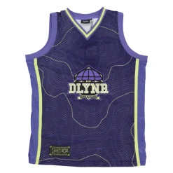 Top de Malla Estilo Baloncesto Azul
