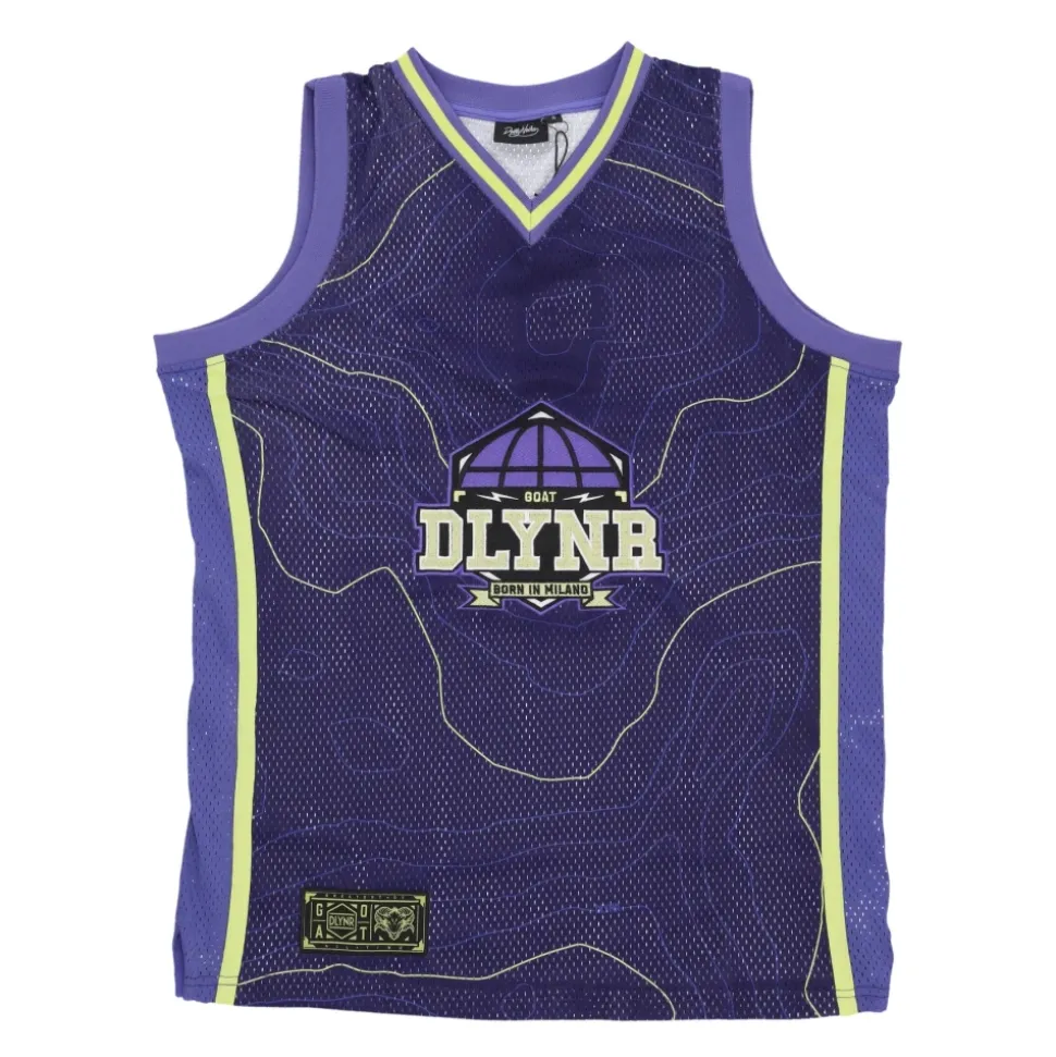 Top de Malla Estilo Baloncesto Azul