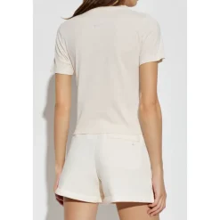 Top de manga corta con logo burnout ajustado