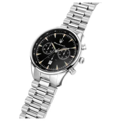 Tradizione Acero Inoxidable Ventana Fecha Reloj
