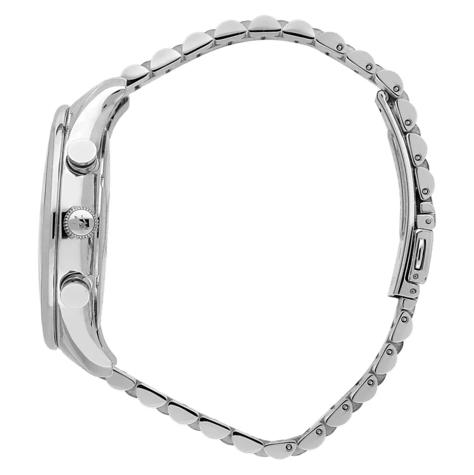 Tradizione Acero Inoxidable Ventana Fecha Reloj