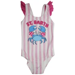 Traje de baño de una pieza con volantes