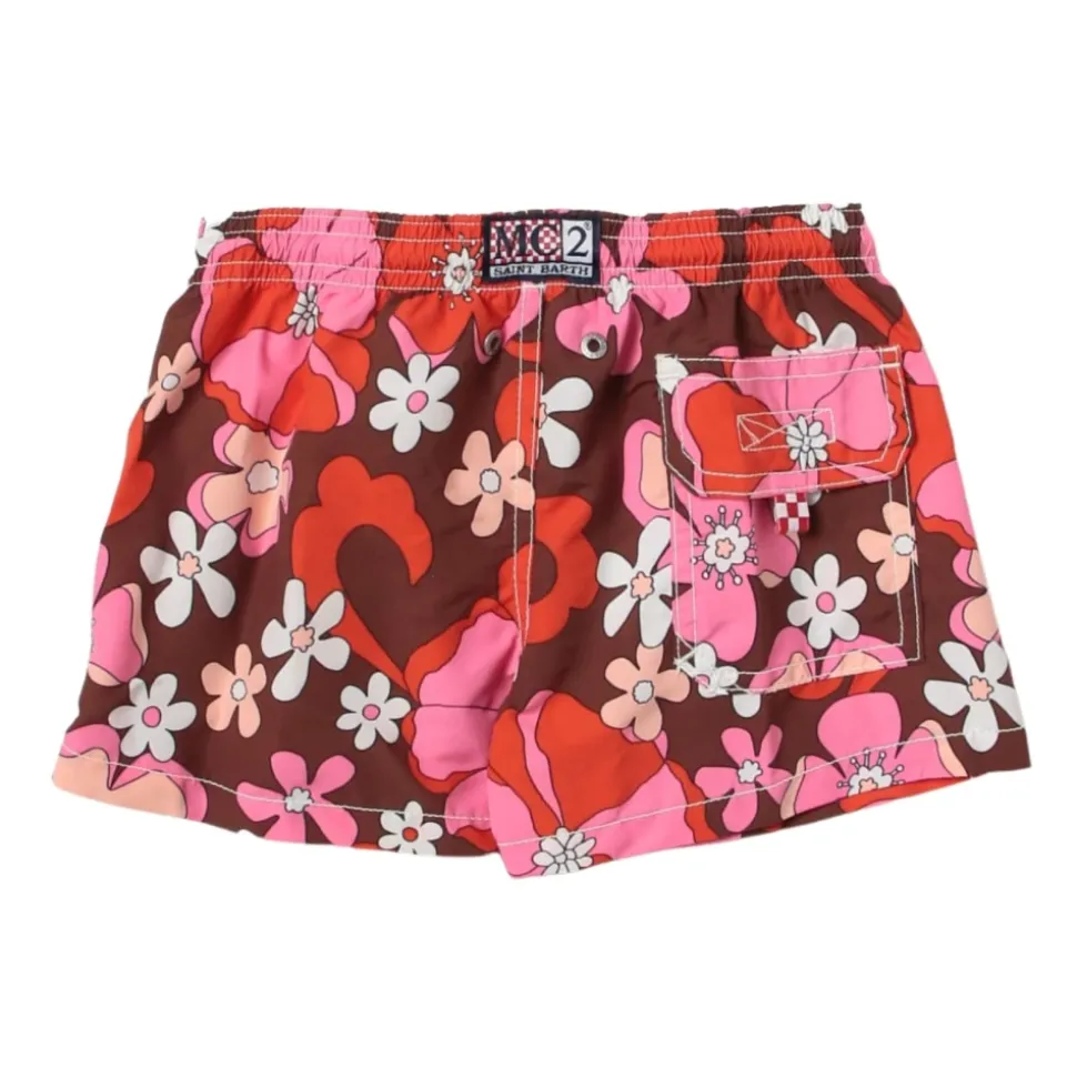Traje de baño estampado floral para niños