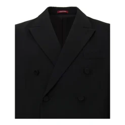 Traje de doble botonadura en negro