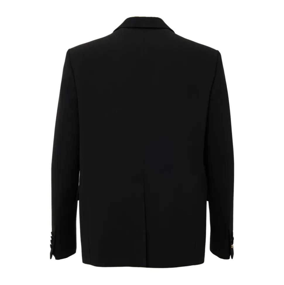 Traje de doble botonadura en negro