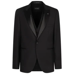 Traje de lana de tres piezas