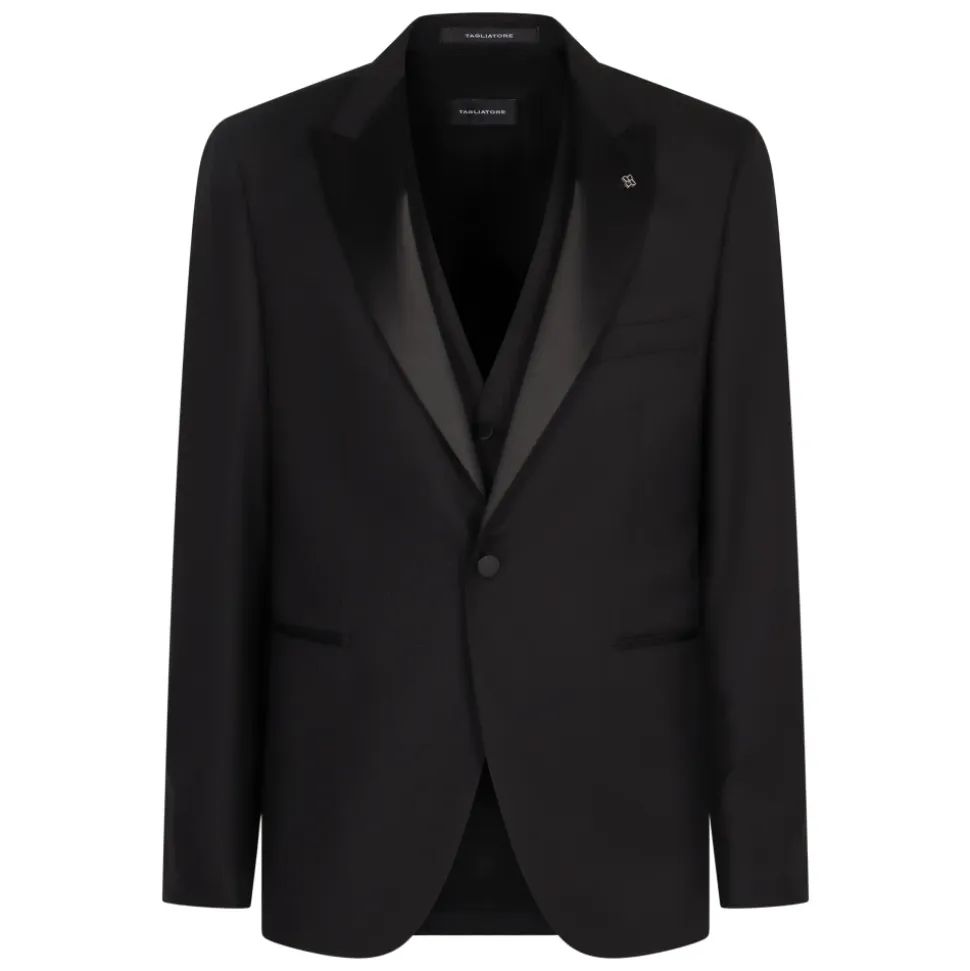 Traje de lana de tres piezas