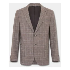 Traje de Mezcla de Algodón con Cuadro Príncipe de Gales