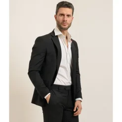 Traje Elegante de Mezcla de Lana