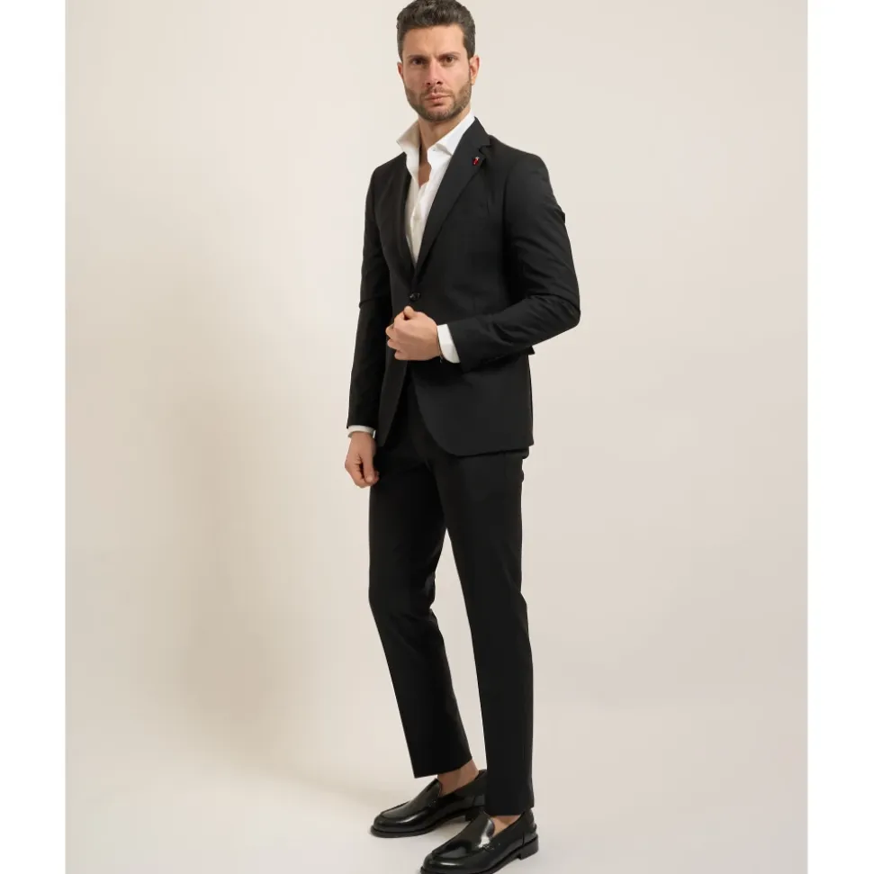 Traje Elegante de Mezcla de Lana